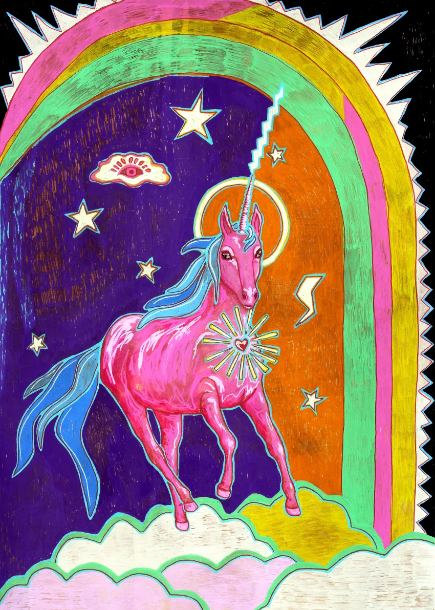 Painting of a unicorn