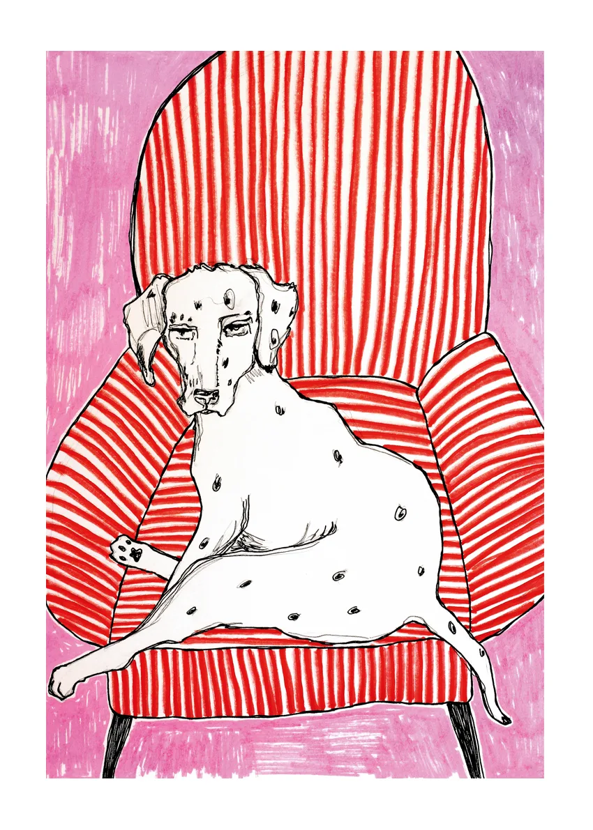 a good day dalmatian print