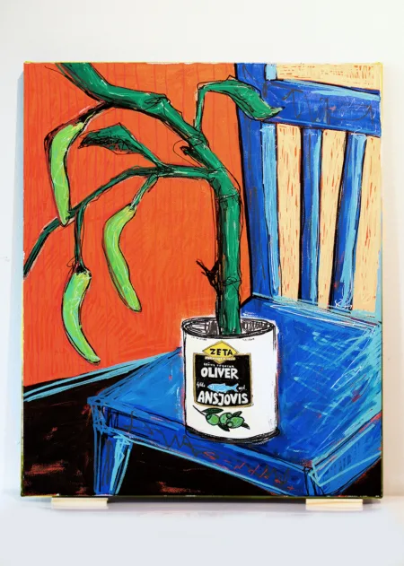 jalapeno mixed media art