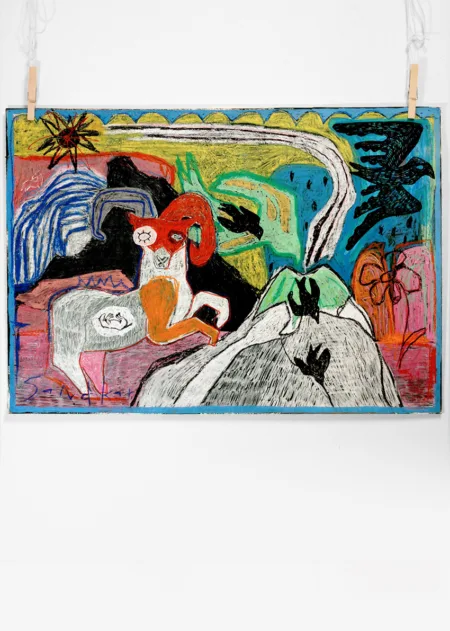 madness mixed media painting