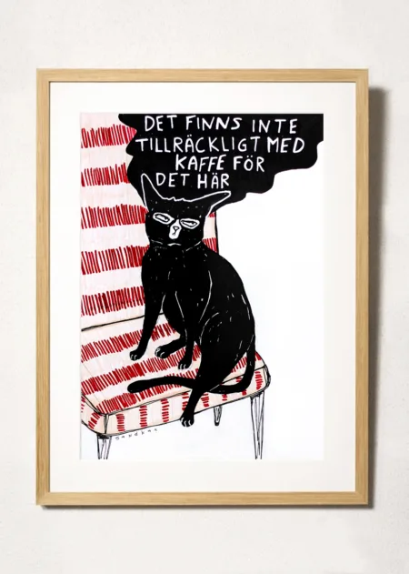 more coffee cat illustration